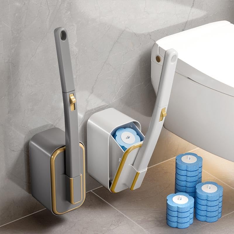 ⚡50K+ SOLD!🚽💦Disposable Replacement Wall-Mounted Innovative Toilet Brush Set✨
