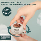 ❄️💨360° Rotatable Portable Mini Clip-on Fan