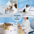 ❄️Breathable Pet Cooling Mat – No Water or Electricity Needed, Machine Washable, Lightweight & Portable, Safe Fabric Cooling for Dogs & Cats in Crate, Car & Home