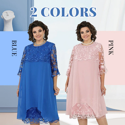 💗Sheer Breeze Layered Lace Dress