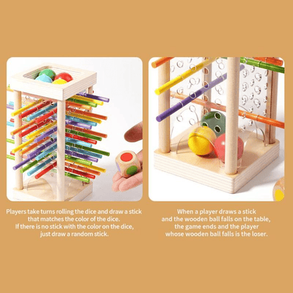 ⭐Wooden Peg Game With Balls for Children