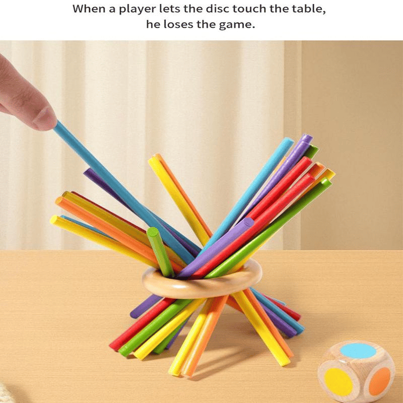 ⭐Wooden Peg Game With Balls for Children
