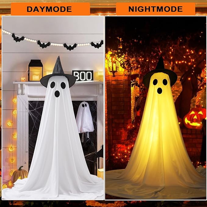 🔥2025 New Flash Upgrade 🌠 - 65" Giant Glittering Ghost 👻✨