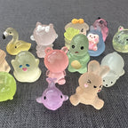 Blind Bag Luminous Mini Resin Animal Figures – 10PCS/Set
