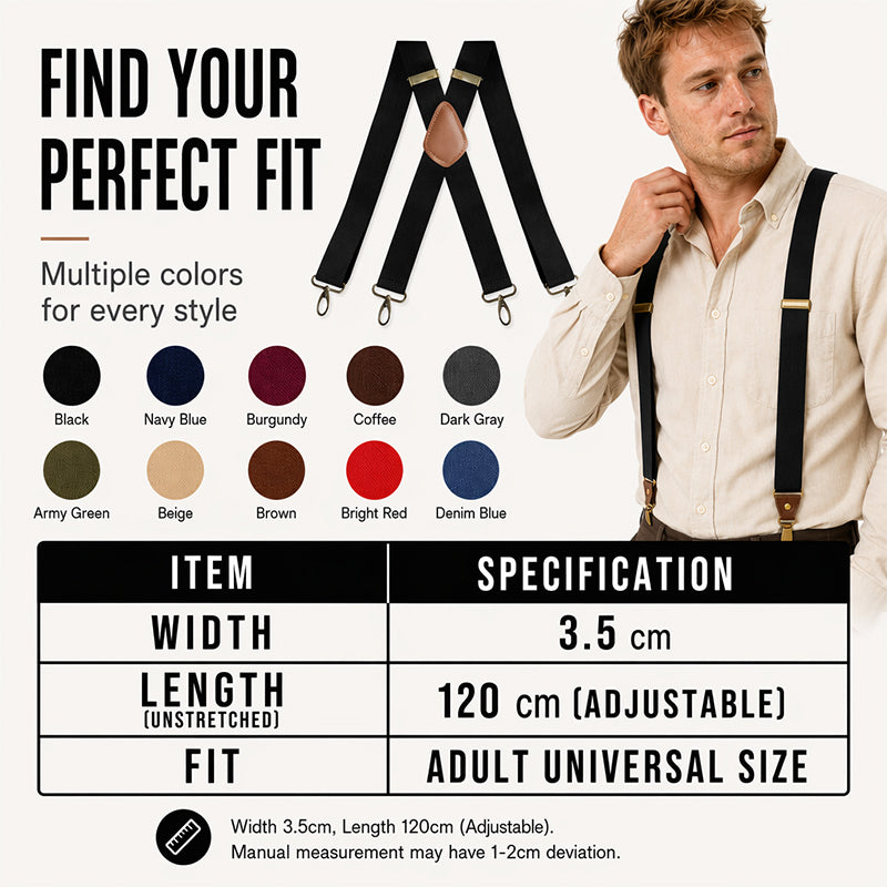 Universal X-Shaped High-Elastic Suspenders