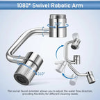 🚰 Upgrade Your Washing Routine✨ TTZZ 1440° Rotatable Faucet Aerator Extension - For Effortless, All-Angle Control!