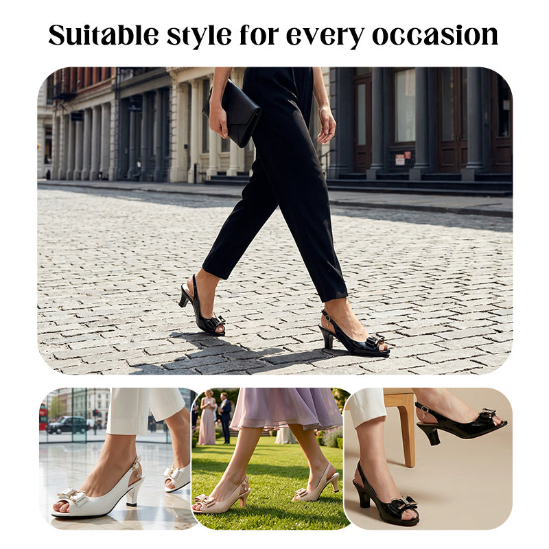 👡 Women's Elegant Shoes • Open-toe, ankle-strap, medium heel ✨