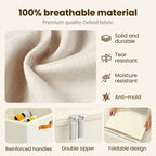 👟 Fabric Shoe Organizer Storage Box – Foldable Design, Large Capacity, Dustproof & Breathable, Space-Saving for Closet & Bedroom 🧺