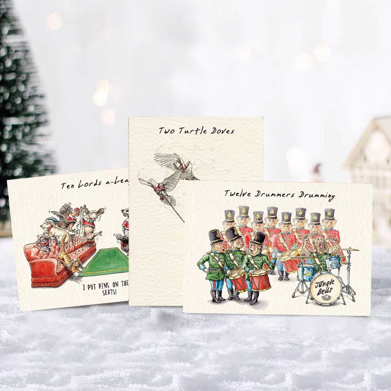 🎄Twelve Days of Christmas Cards Set