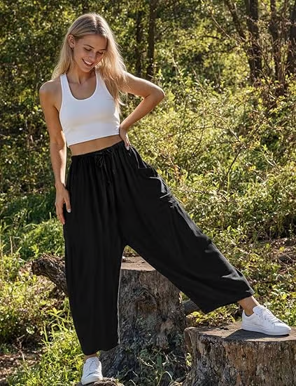👖Women's Linen Casual Wide Leg Pants