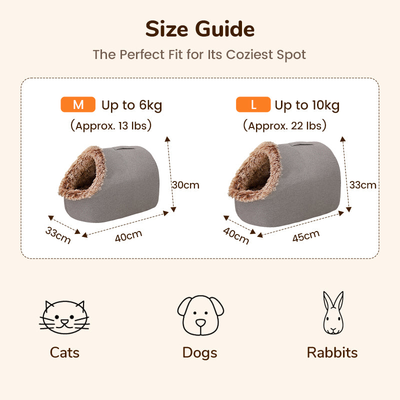 💥Hot sale 🐶🐱Pet Cozy Warm Cave Bed