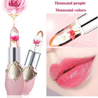 💋Crystal Jelly Flower Color Changing  Lipstick💄