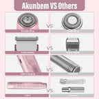 💜Bikini Trimmer for Women, Electric Shaver and Razor Rechargess Trimming eable 2-in-1, IPX7 Waterproof