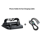 📱✨ 360° Rotating Foldable Phone Holder - Universal Compatibility with Anti-Slip Base for Desk, Car & Travel Use 🚗💻