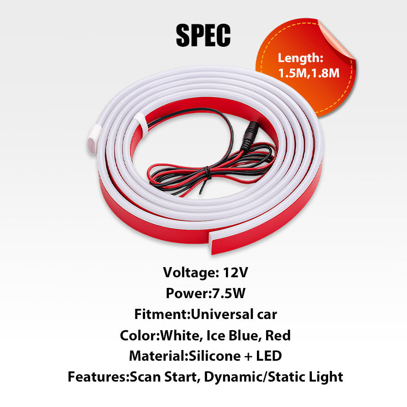 🔥【Dynamic Scan HoodBeam Kit】Light Up Your Hood With Hypnotic Smooth Scanning Effects! ✨🚗