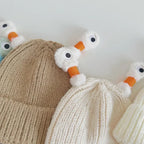 Winter Parent-Child Cute Glowing Little Monster Knitted Hat