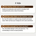 Minimalist RFID Blocking Leather Wallet for Men – Ultra-Thin, Genuine Top-Layer Cowhide, Short Design for Everyday Carry