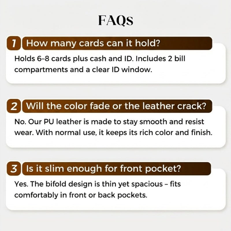 Minimalist RFID Blocking Leather Wallet for Men – Ultra-Thin, Genuine Top-Layer Cowhide, Short Design for Everyday Carry