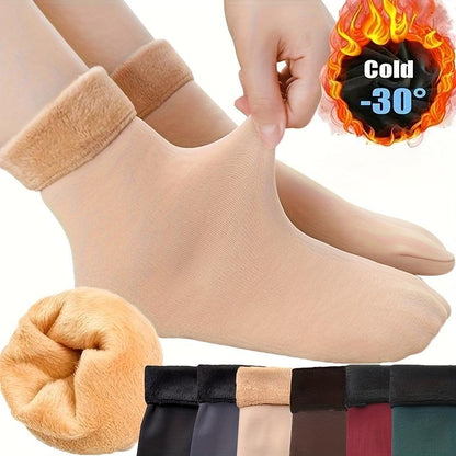 ❄️🎁5/10PCS Unisex Thickened Fleece Lined Cold-Proof Winter Socks