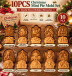 🥧✨ Faith & Nativity Christmas Mini Pie Mold Collection
