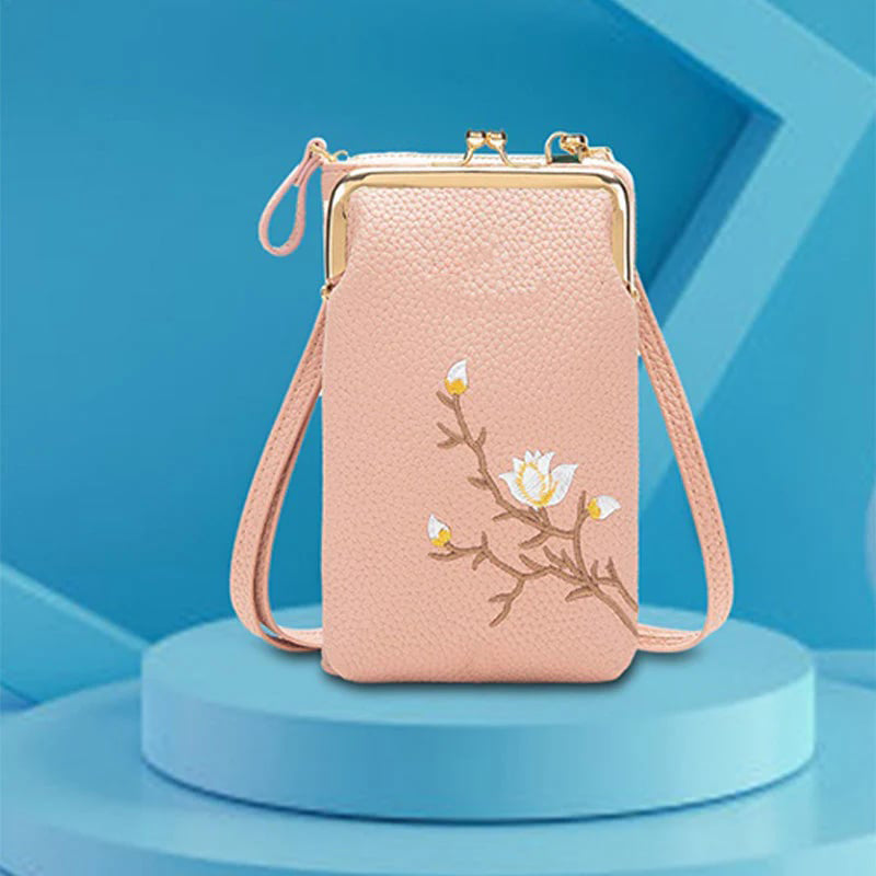 🔥Women Sling Cross-Body Wallet with Mobile Cell Phone Holder