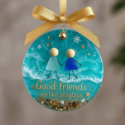 🌊🎁Friendship Sea Glass Christmas Ornament🎄