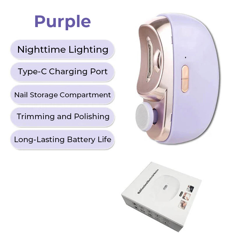 🔥3 in 1 Automatic Electric Nail Clipper with Polishing【Safe and convenient】