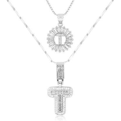 💖2 Pack - Initial Letter Pendant Necklaces