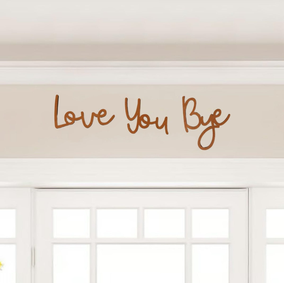 Wooden Wall Hanging Sign Decoration - No Wall Damage