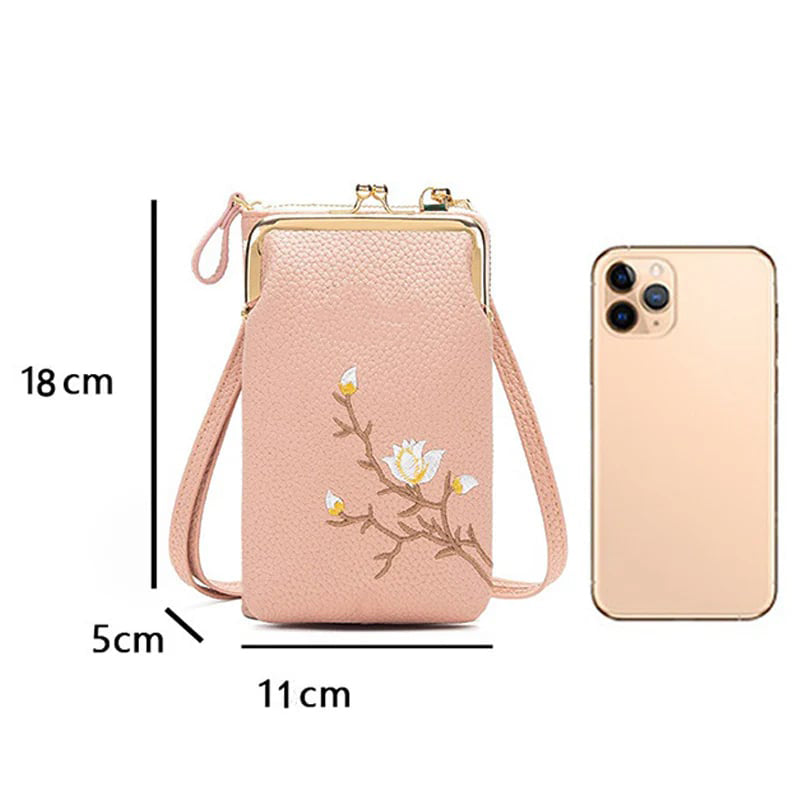 🔥Women Sling Cross-Body Wallet with Mobile Cell Phone Holder