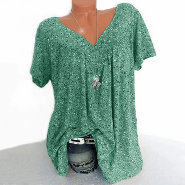 🌸🍃Spring Fashion Print Short Sleeve