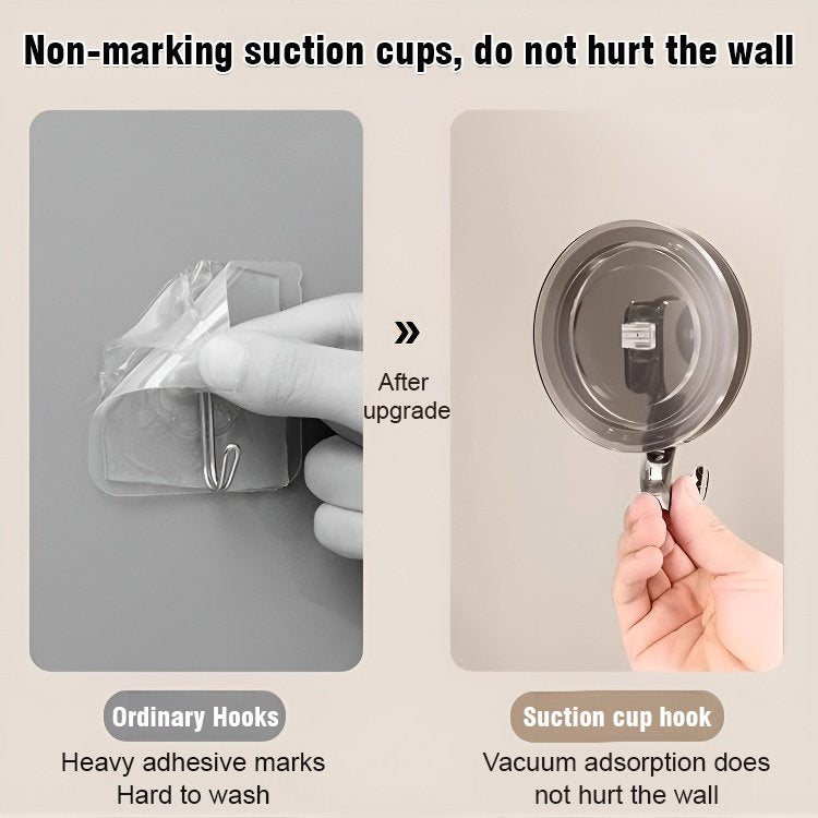 🔥Powerful Suction Cup Hooks No Punching