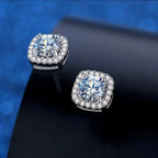 💎Moissanite Sparkle Ear Studs – Brilliant shine, hypoallergenic & perfect for daily elegance or gifting 💍