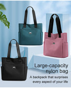 Large Capacity Waterproof Multi Pocket Nylon Shoulder Bag👜