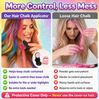 🌈12-Color Temporary Hair Chalk Applicator Set