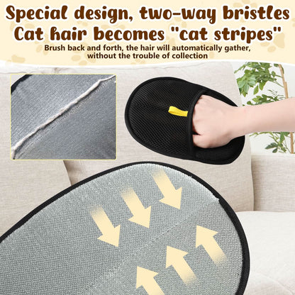 🔥BUY 1 GET 1 FREE🔥🐾🧤 Pet Hair Remover Electrostatic Gloves – Double-Sided Efficient, Soft Silicone & Washable Reusable (Versatile Home+Car)!