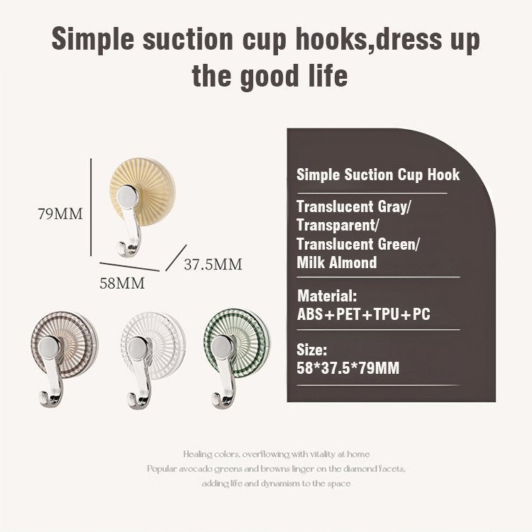 🔥Powerful Suction Cup Hooks No Punching