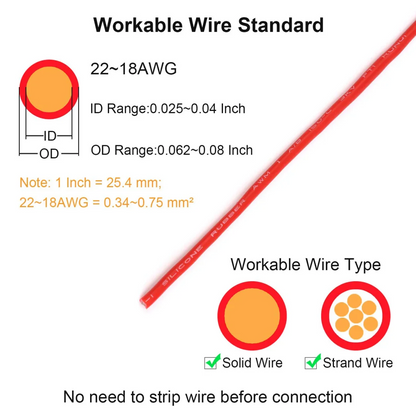 🏆Double-wire Plug-in Connector With Locking Buckle🔩🔒