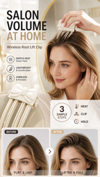 💨 Wireless Heated Root Lift Clip – Salon Volume, Zero Effort ✨