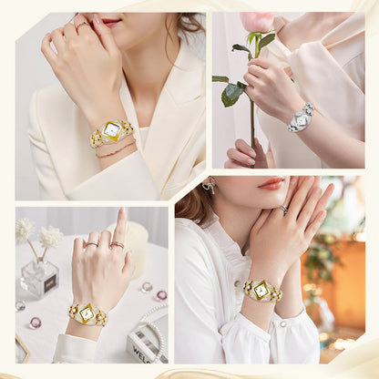 💜Retro Quartz Watch with Sparkling Rhinestones⌚