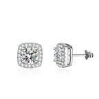 💎Moissanite Sparkle Ear Studs – Brilliant shine, hypoallergenic & perfect for daily elegance or gifting 💍