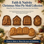 🥧✨ Faith & Nativity Christmas Mini Pie Mold Collection