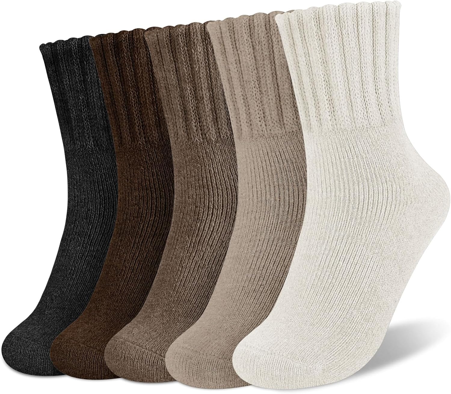 💖 Women's Solid Mid-calf Socks