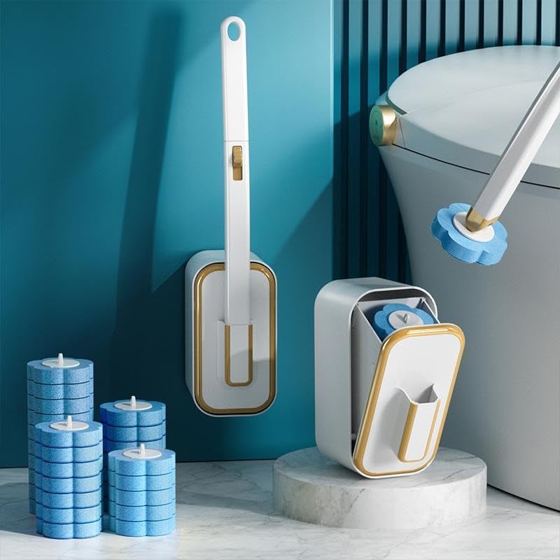 ⚡50K+ SOLD!🚽💦Disposable Replacement Wall-Mounted Innovative Toilet Brush Set✨