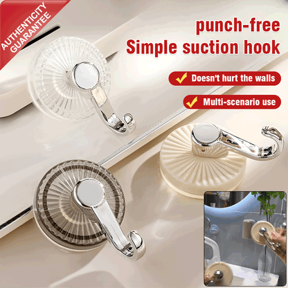 🔥Powerful Suction Cup Hooks No Punching
