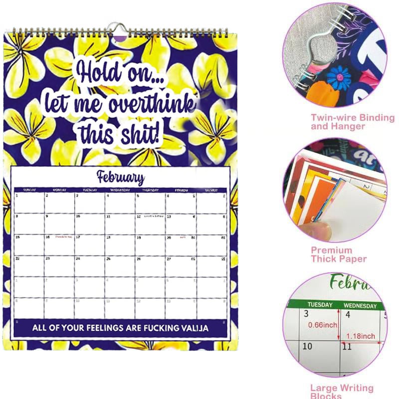 📅 2027 Sweary Humor Wall Calendar