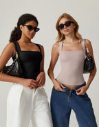 🎀Women’s Square Neck Sleeveless Tank Top – Soft, Stretchy & Chic