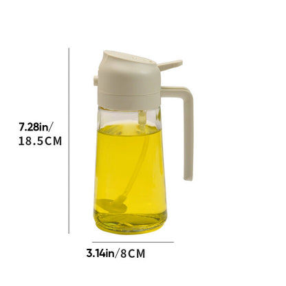 🍳🔥 2-in-1 Glass Oil Sprayer – Spray & dispense in one ✨