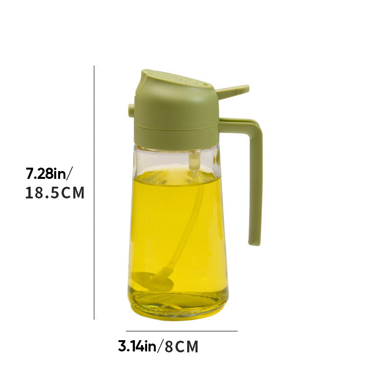 🍳🔥 2-in-1 Glass Oil Sprayer – Spray & dispense in one ✨
