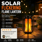 🔥🏮Must-have item for warm ambient vibes！✨️Solar Flickering Flame Lantern
